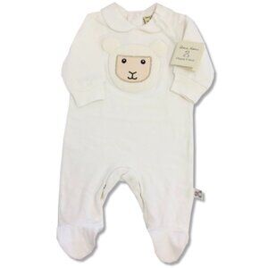 NWT Patrick Francis Irish Sheep Velour Organic Cotton Footie